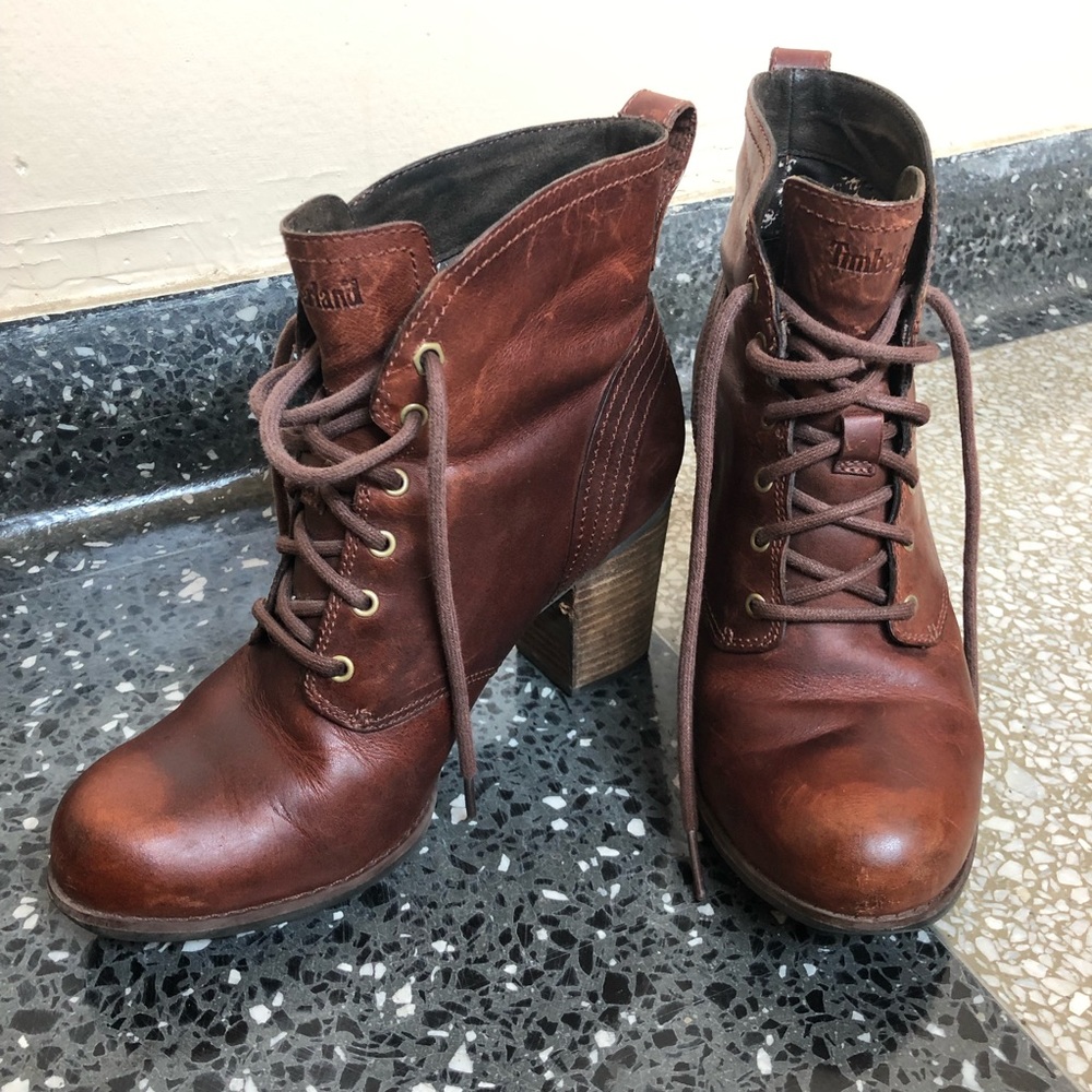 Timberland Ankle Bootied - red brown sz 7.5/8